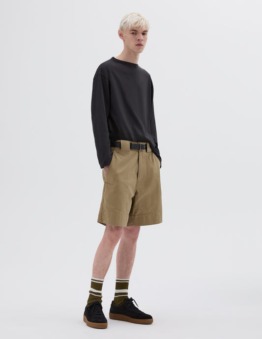 MHL. SPORT SHORTS | IRREGULAR COTTON DRILL | OAT