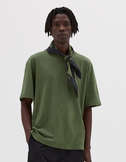 MHL. SIMPLE T SHIRT | ORGANIC COTTON LINEN JERSEY | GRASS