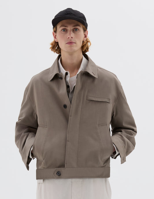 ARCHIVE JACKET | DENSE COTTON DRILL | PEBBLE