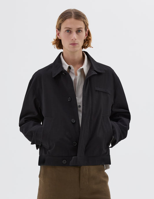 ARCHIVE JACKET | DENSE COTTON DRILL | BLACK