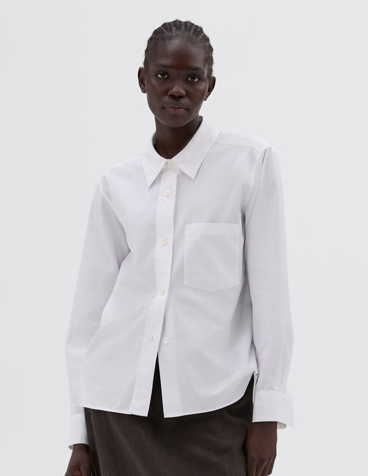 SIMPLE SHIRT | SHIRTING LINEN | WHITE