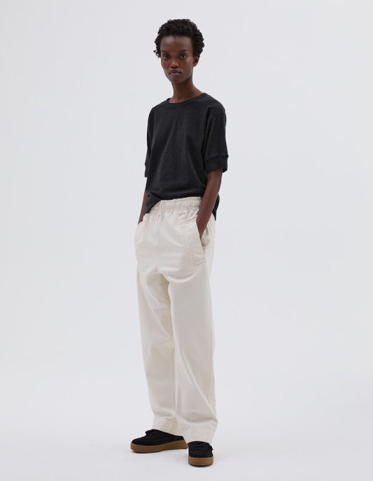 MHL. WIDE LEG JOGGER | WORKWEAR COTTON TWILL | OFF WHITE