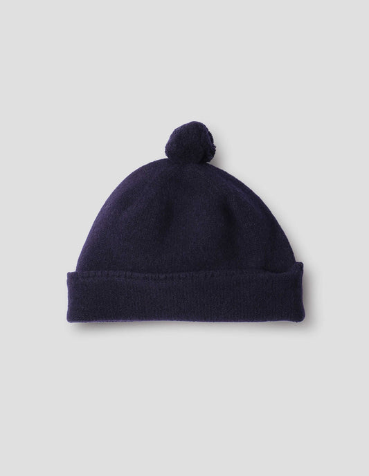 MHL. FELTED HAT | LAMBSWOOL | DARK NAVY