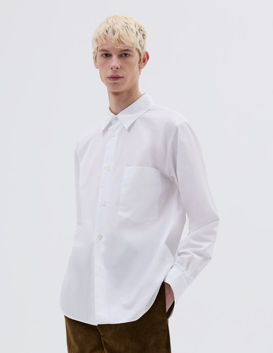 BASIC SHIRT | PLAIN POPLIN
 | WHITE