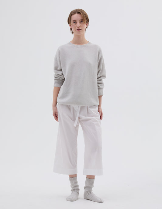 SEAMLESS BED JUMPER | MERINO CASHMERE | FEATHER