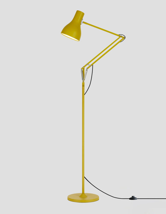 ANGLEPOISE TYPE 75 FLOOR LAMP | ALUMINIUM | YELLOW OCHRE