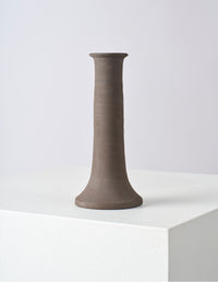 EDMUND DAVIES LARGE CANDLE HOLDER | STONEWARE | BROWN