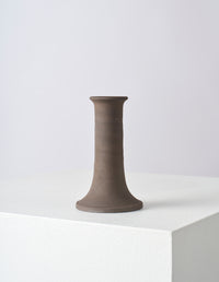 EDMUND DAVIES MEDIUM CANDLE HOLDER | STONEWARE | BROWN