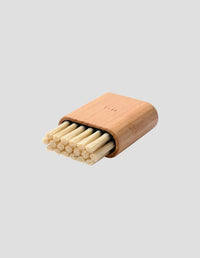 NAIL BRUSH | SOLID EUROPEAN BEECH / PURE HOG BRISTLE
 | WHITE