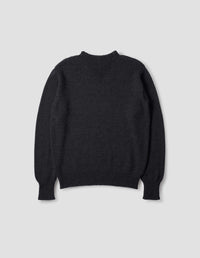 SWEAT TRICOTÉ | MERINO PLIÉ
 | CHARCOAL