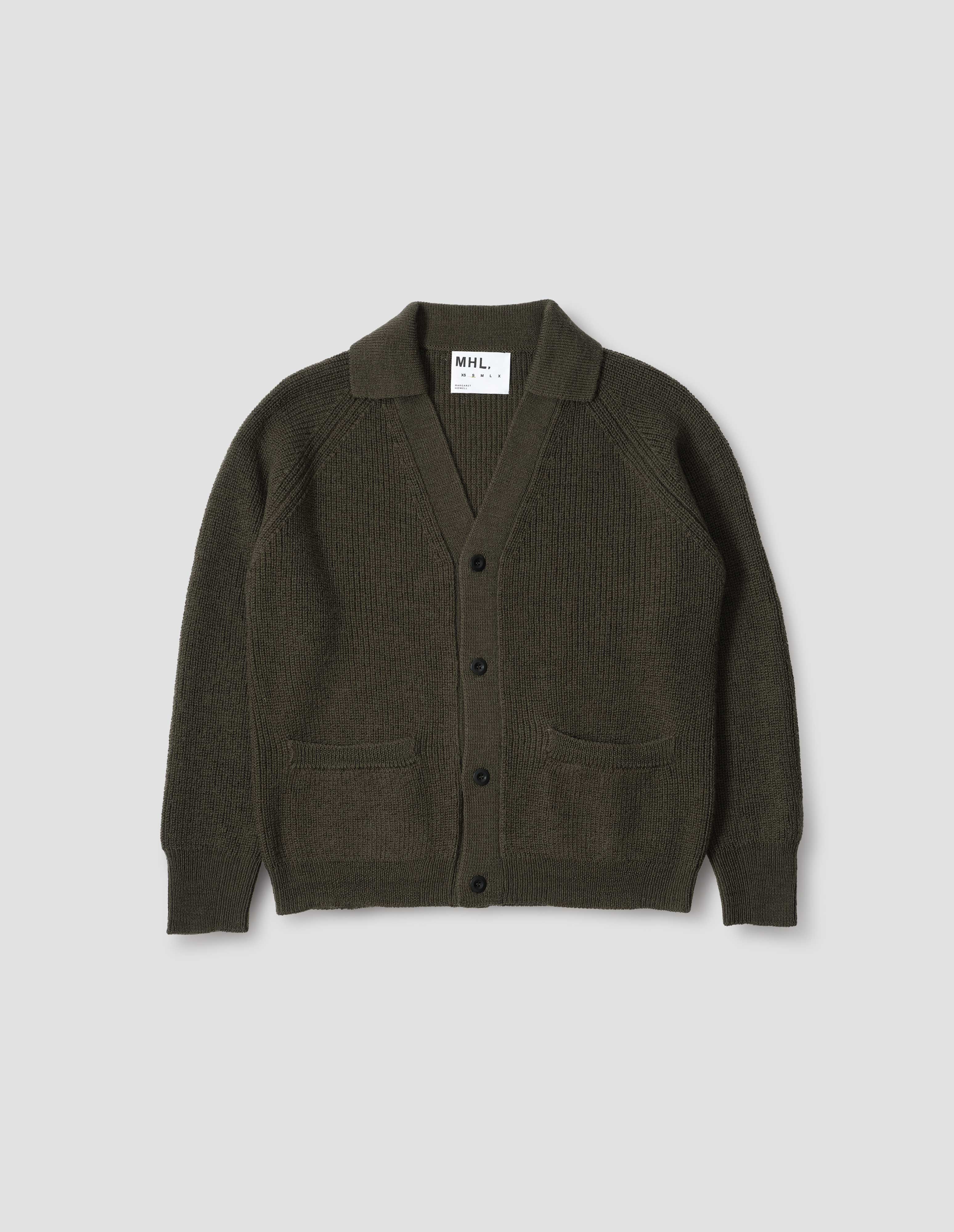 Mens olive green cardigan hotsell