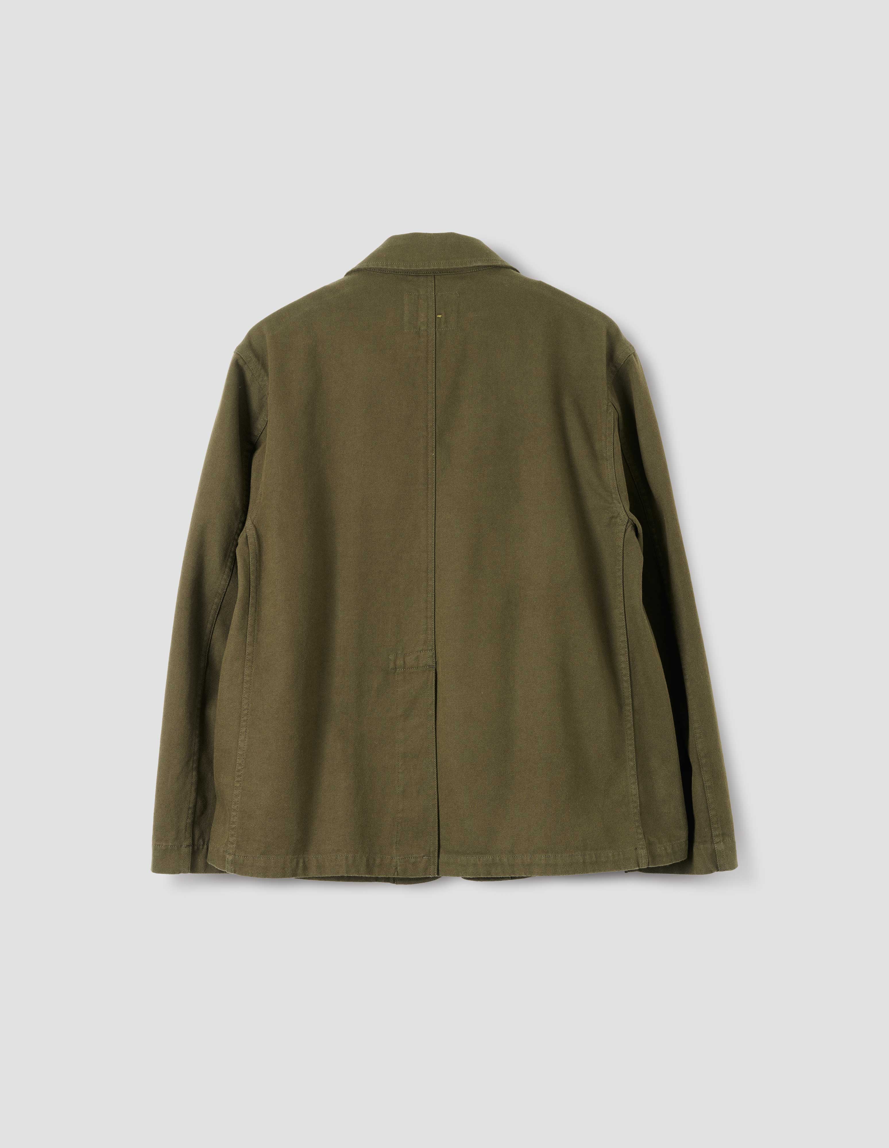 MHL. FLAP POCKET BLAZER | COTTON WOOL DRILL, | MOSS