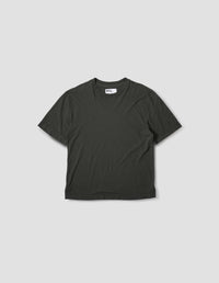 MHL. SIMPLE T SHIRT | COTTON LINEN JERSEY
 | ASSAM