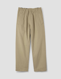 PANTALON DE JOGGING LARGE MHL. | DRILL DE COTON TEXTURÉ
 | BEIGE