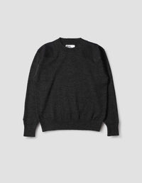 MHL. PATCH TISSÉ CREW | LAINE SECHE | CHARCOAL