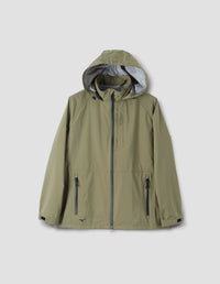 MIZUNO RAIN JACKET | NYLON POPLIN | LIGHT KHAKI