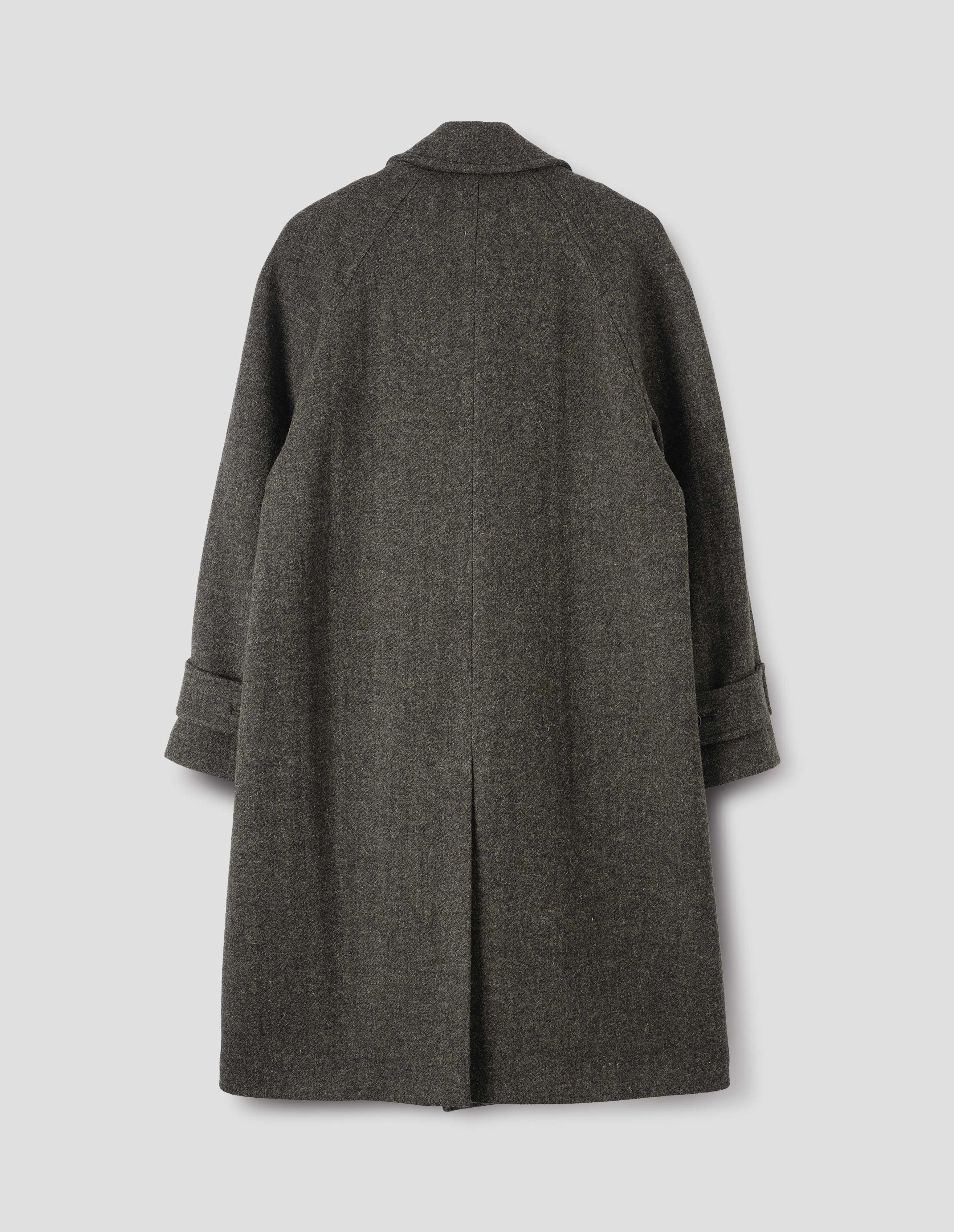 RAGLAN COAT | MIDWEIGHT HARRIS TWEED, | FLINT