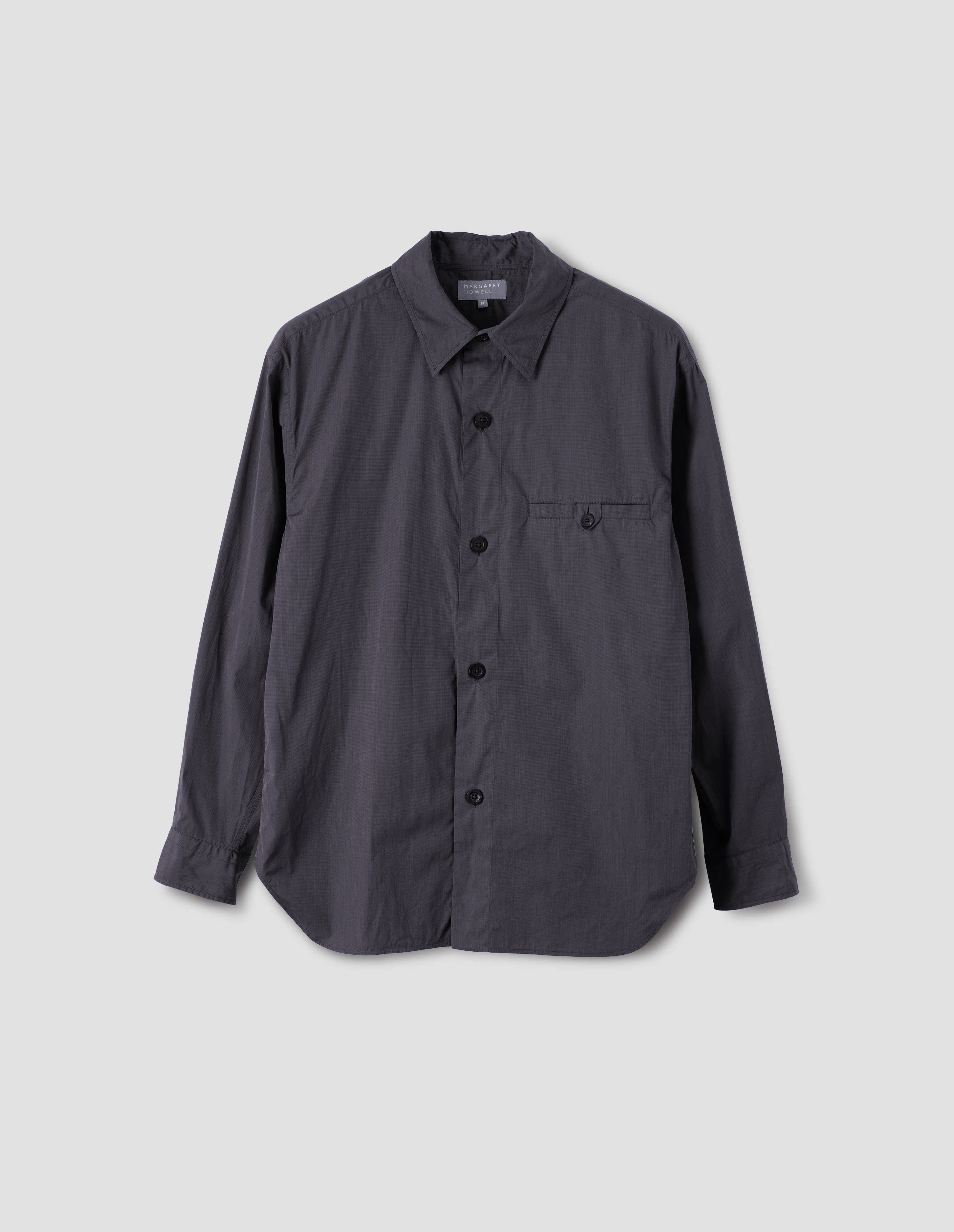 TAB POCKET SHIRT | COTTON CHAMBRAY | SLATE