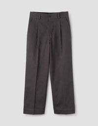 WIDE LEG CHINO | HEAVY COTTON DRILL
 | EBONY