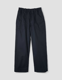 MHL. ZIP POCKET JOGGER | CRISP COTTON TWILL | BLACK