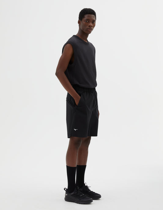 MIZUNO TRAINING SHORT | STRETCH POLYESTER POPLIN
 | BLACK