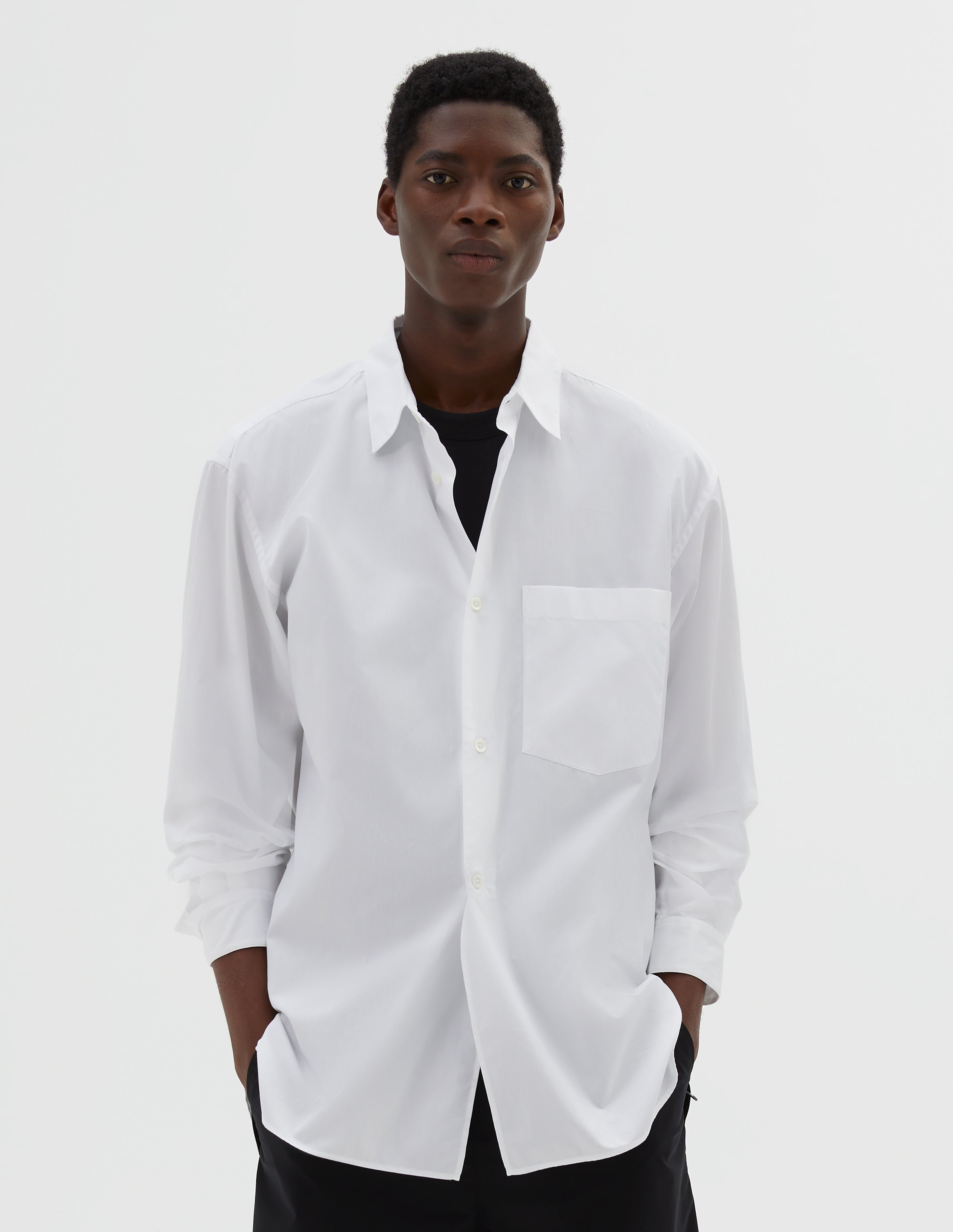 CLASSIC SHIRT | PLAIN POPLIN | WHITE