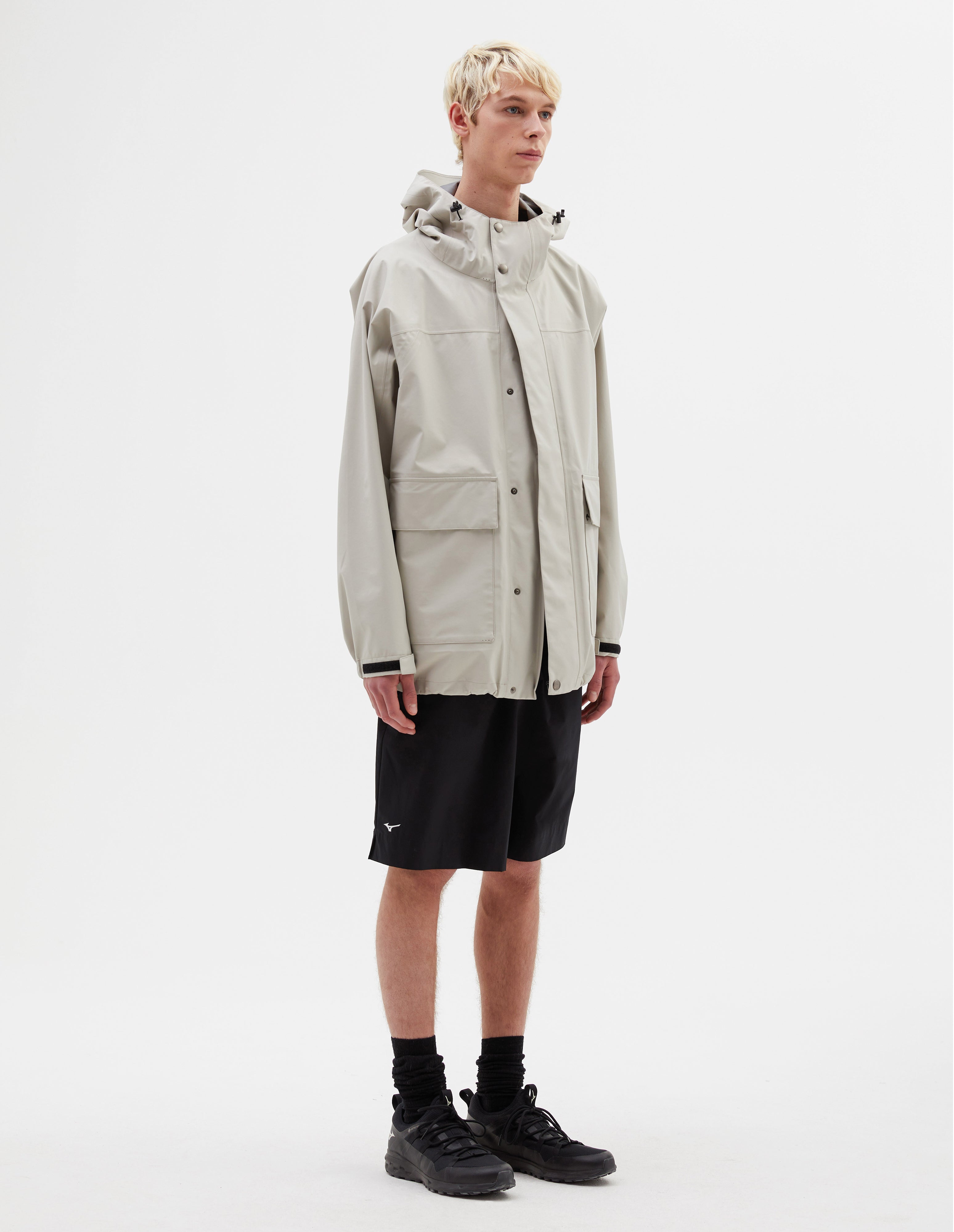 MIZUNO GORE-TEX JACKET | POLYESTER POPLIN | LIGHT STONE