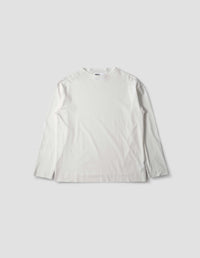 MHL. SMOCK NECK T SHIRT | LIGHT COTTON JERSEY | OFF WHITE