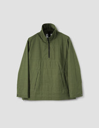 MHL. STAND COLLAR ANORAK | PROOFED COTTON NYLON | GRASS