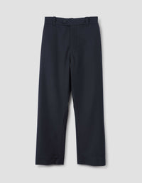 RELAXED TROUSERS | YARN DYE WOOL | INK