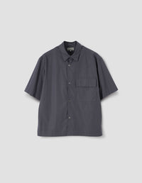 SHORT SLEEVE FLAP POCKET SHIRT | COTTON CHAMBRAY | SLATE