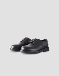 RAW EDGE DERBY | LEATHER | BLACK