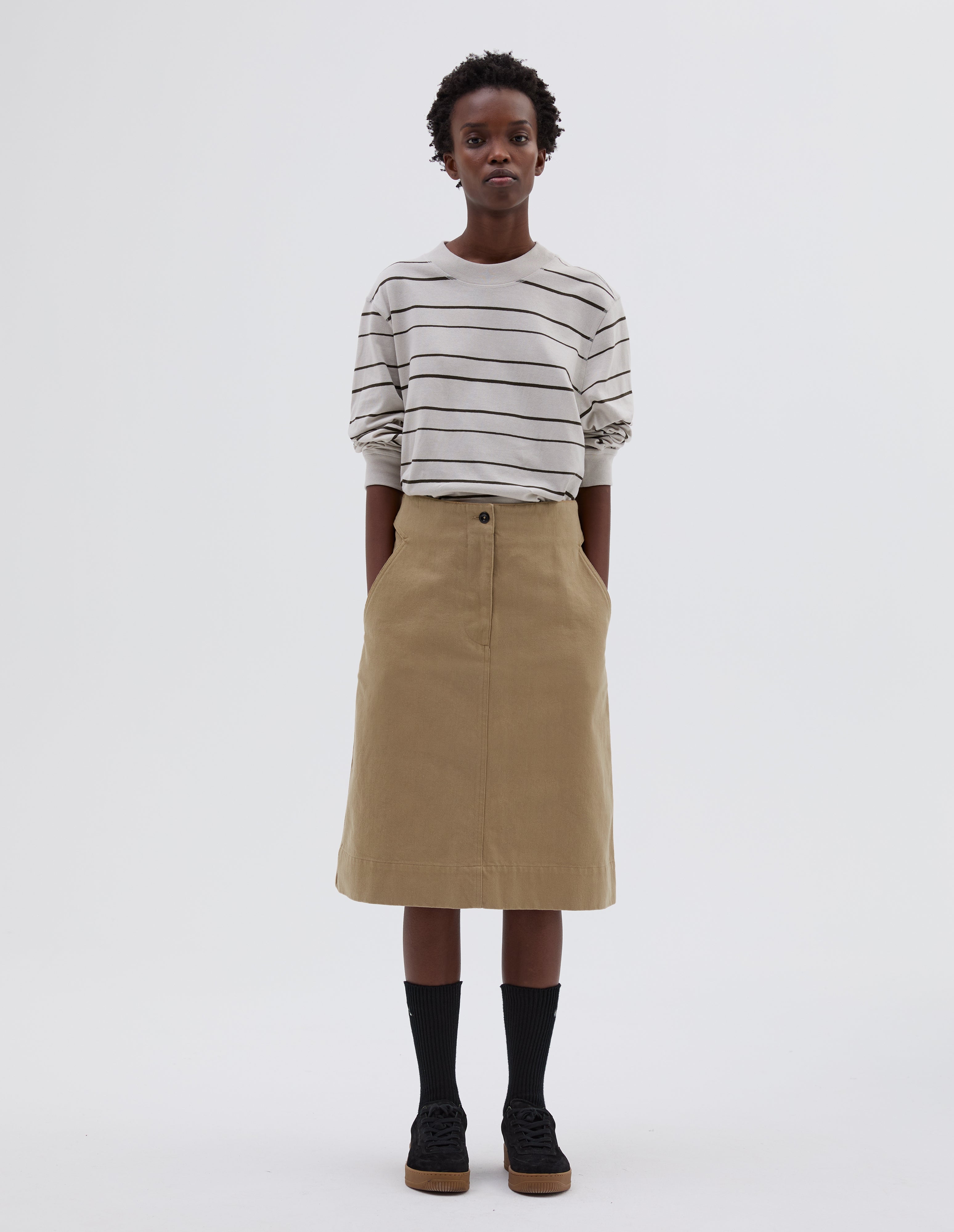 Cotton drill skirt hotsell