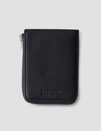 TRAVEL POCKET WALLET | SMOOTH SADDLE LEATHER  | BLACK