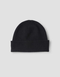 FINE GAUGE BEANIE | CASHMERE | BLACK