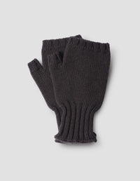 MHL. CHUNKY FINGERLESS GLOVE | BRITISH MERINO | DARK BROWN