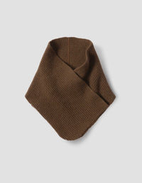 MHL. CROSSOVER NECKWARMER | LAMBSWOOL | CONKER