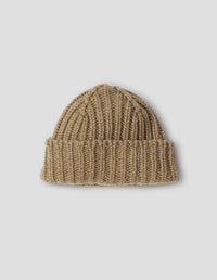 MHL. HEAVY RIB HAT | BRITISH WOOL | OLIVE