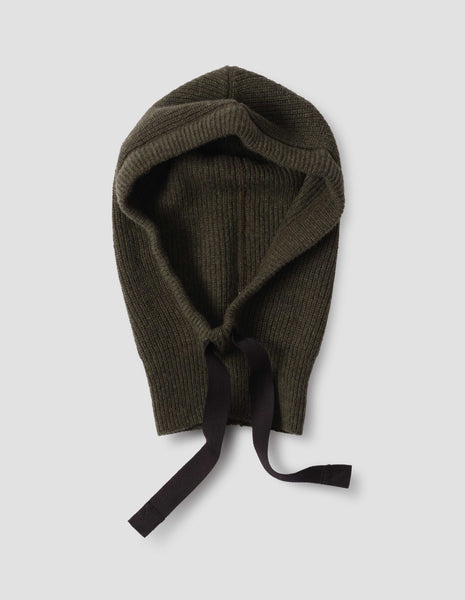 Acorn lambswool knitted hood | MHL. by Margaret Howell