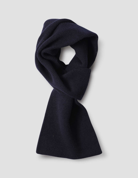 MHL. PULL THROUGH SCARF | LAMBSWOOL | DARK NAVY