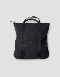 MHL. TWO WAY TOTE BAG | NYLON | BLACK