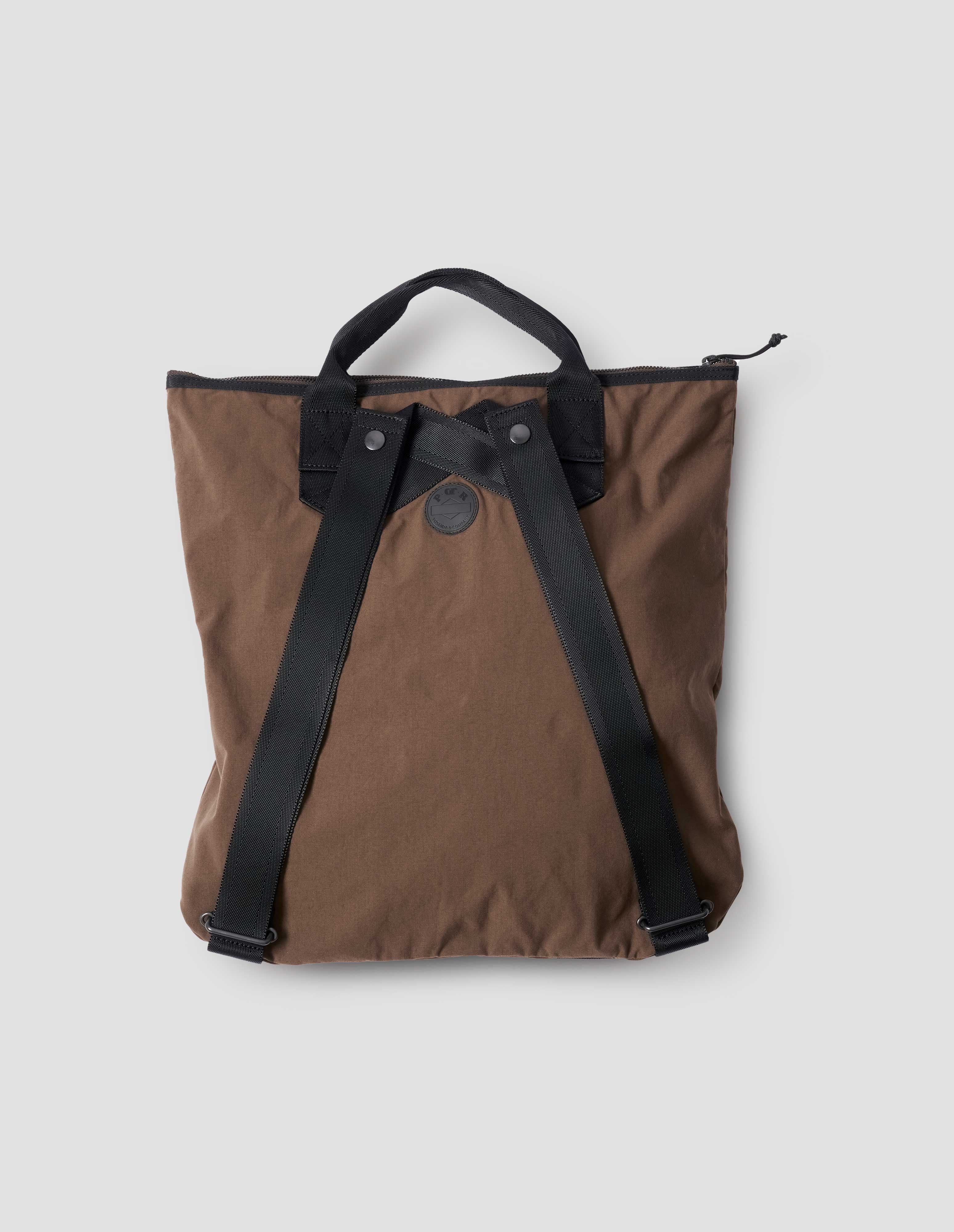 brown nylon tote bag Margaret Howell