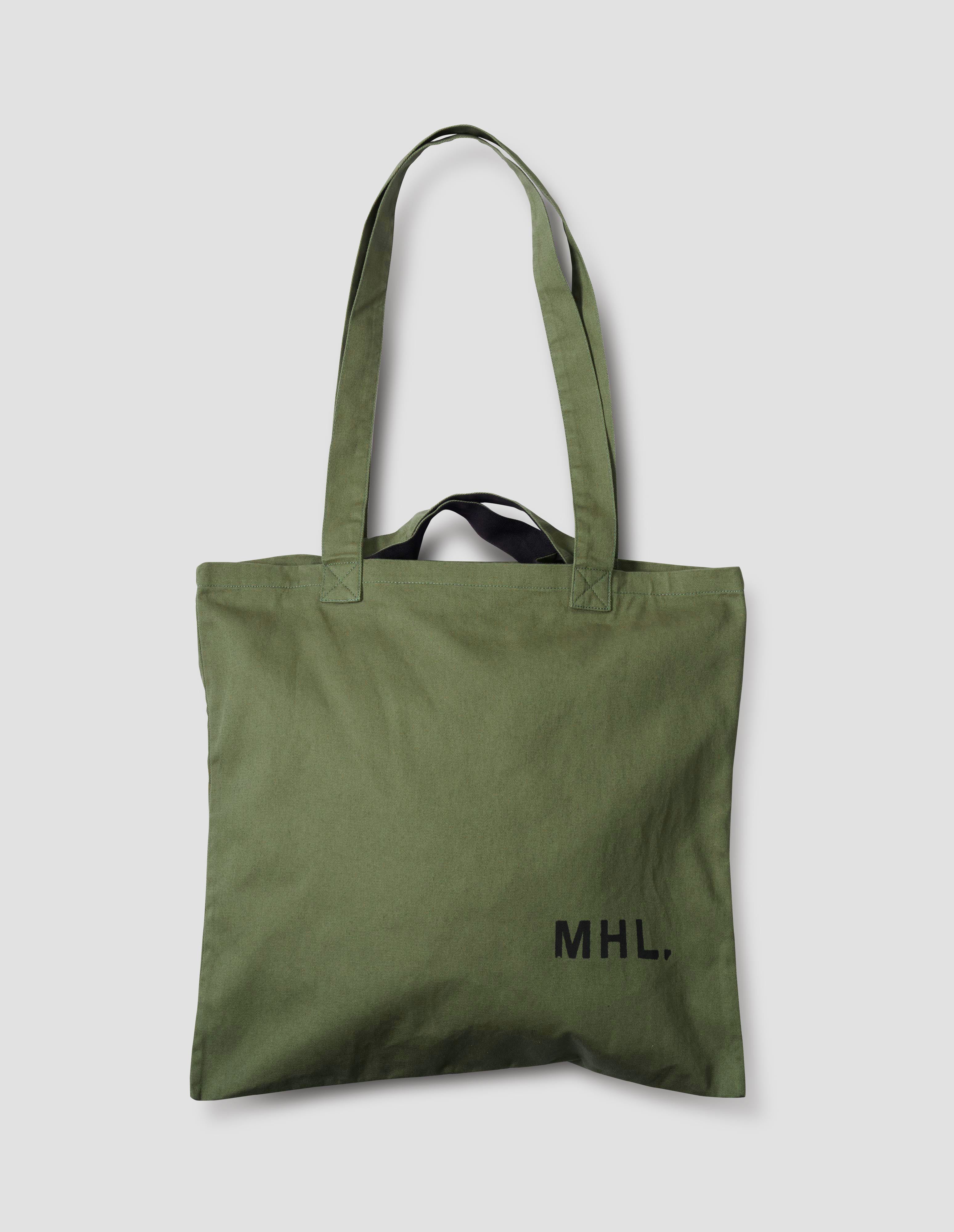 Workwear blue linen cotton twill shopper | MHL. by Margaret Howell