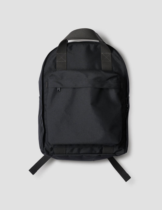 MHL. BIG POCKET RUCKSACK  | POLYESTER CANVAS      
 | BLACK