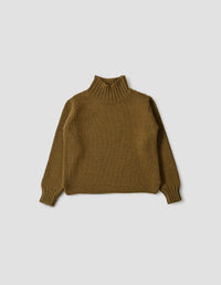 MHL. WIDE NECK SWEATER | BRITISH WOOL
 | THICKET