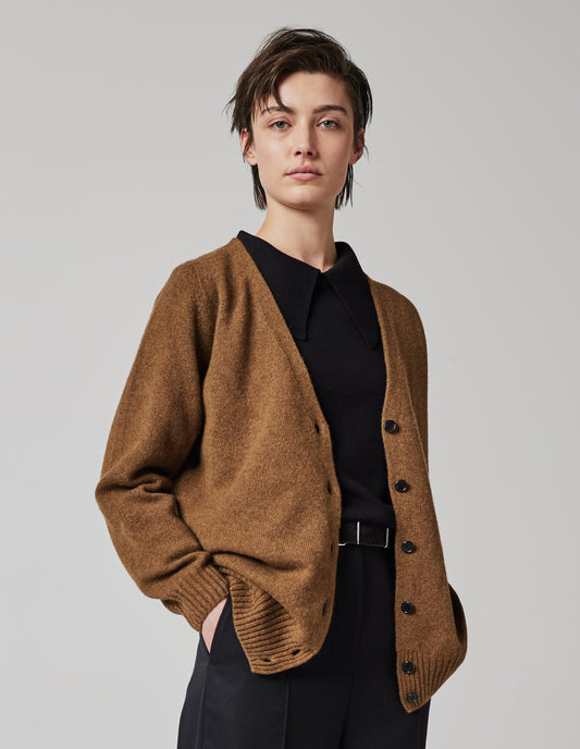 CARDIGAN LONG SANS COUTURES | LAINE MÉRINOS ET CACHEMIRE | LIÈGE