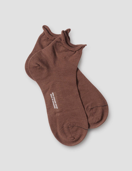 BOBBY SOCK | FINE MERINO | CONKER