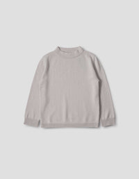 CROPPED SLEEVE TURTLE NECK | CASHMERE | MIST