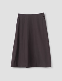 FULL SKIRT | COMPACT COTTON WOOL | TEAK