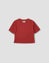 T SHIRT SIMPLE MHL. | JERSEY DE COTON ET DE LIN | ROUGE SPORT